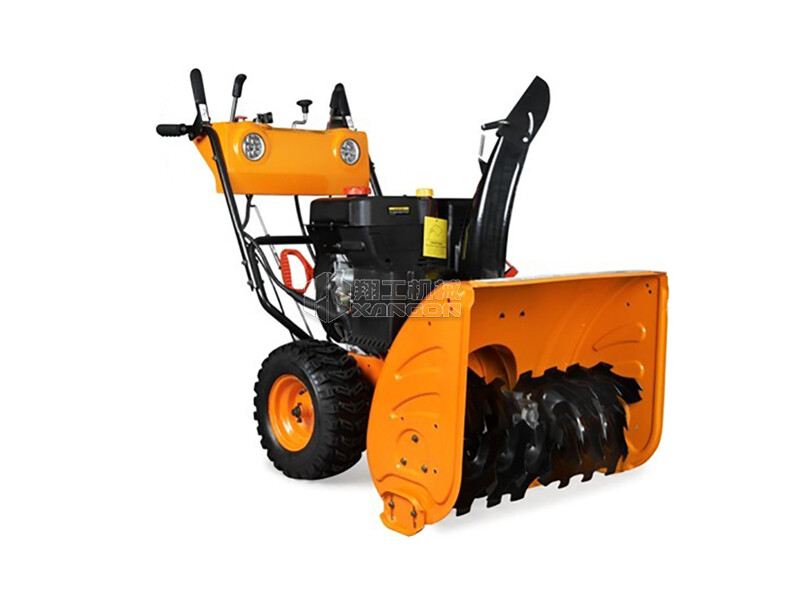 XG-71小型手扶自走清雪機掃雪機(黃色)