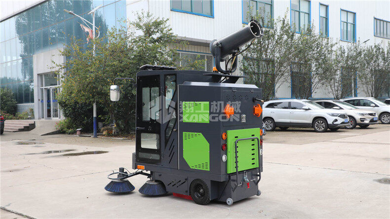 電動(dòng)掃地機(jī)灑水、噴霧、清掃、吸塵都可以